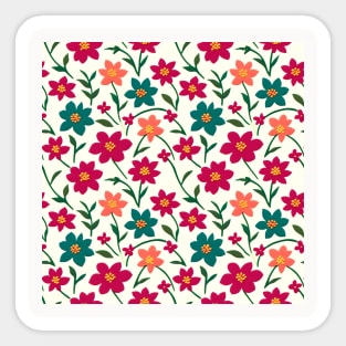 Hawaiian Floral Symphony Sticker